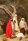 Gustave Clarence Rodolphe Boulanger Canvas Paintings - Reception Of An Emir
